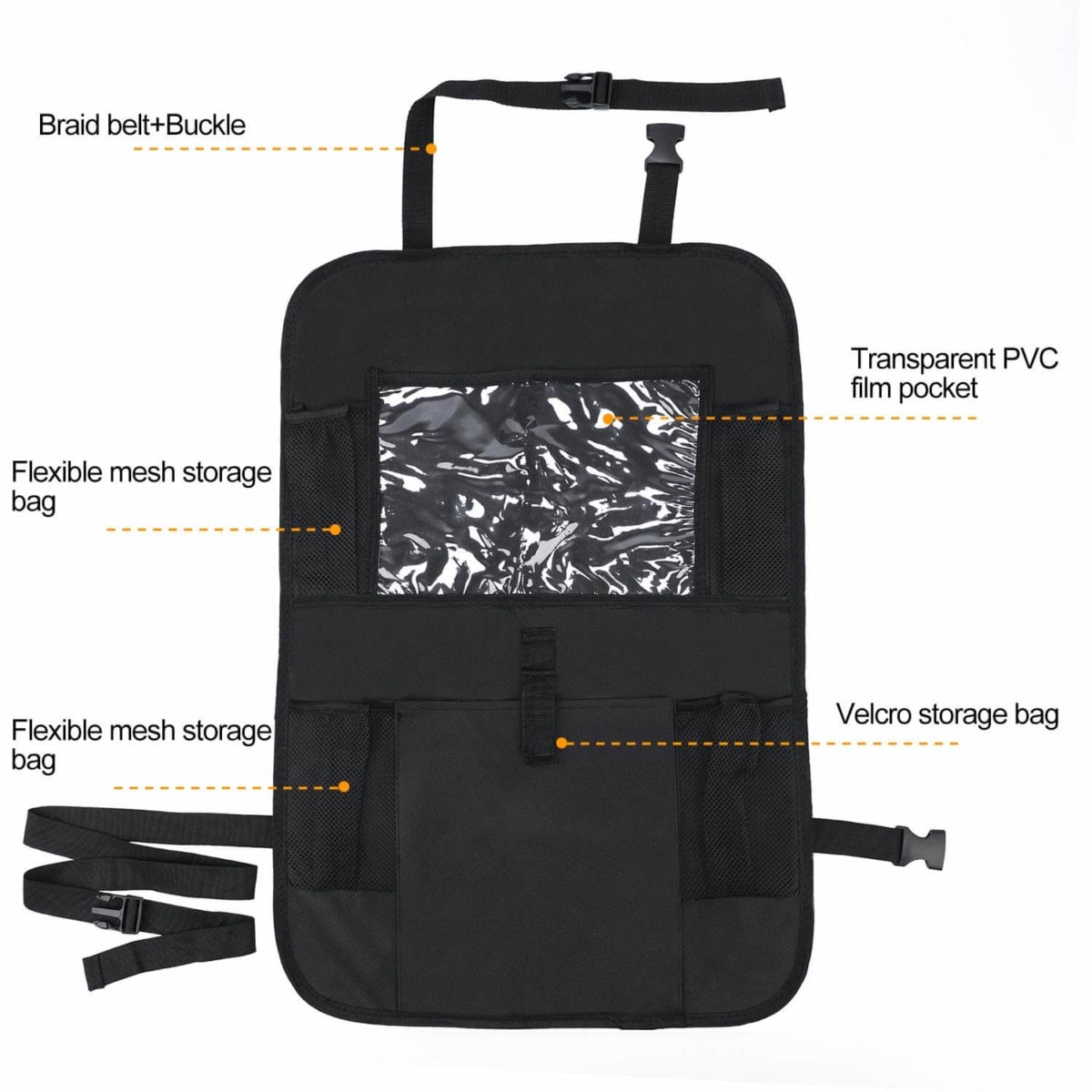 Autostoel Organizer Tablet (2 Pack) | voor onderweg! -